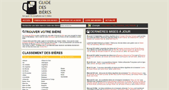 Desktop Screenshot of guidedesbieres.com