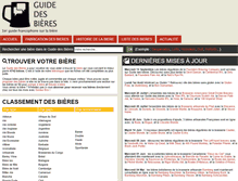Tablet Screenshot of guidedesbieres.com